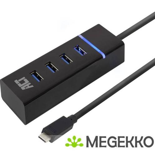 ACT USB-C Hub 3.2, 4x USB-A, Computers en Software, USB Sticks, Nieuw, Verzenden