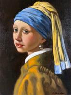 Luigi Basile (XX-XXI) - La Ragazza con lOrecchino di Perla, Antiek en Kunst