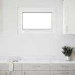 vidaXL Kelderraam RISOR 90x50 cm draai-kiep DIN rechts wit, Doe-het-zelf en Verbouw, Glas en Ramen, Verzenden, Nieuw