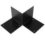 Starx paalhouder vloermodel open 121 x 121 mm zwart, Doe-het-zelf en Verbouw, Ophalen of Verzenden, Nieuw