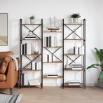vidaXL Boekenkast Oud hout 156 x 25 x 167.5 cm Bewerkt hout, Huis en Inrichting, Kasten | Boekenkasten, Minder dan 50 cm, Verzenden