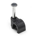 Kabelclip | Q-link | 4 mm (20 stuks, Rond, Zwart), Doe-het-zelf en Verbouw, Elektra en Kabels, Verzenden, Nieuw
