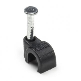 Kabelclip | Q-link | 4 mm (20 stuks, Rond, Zwart), Doe-het-zelf en Verbouw, Elektra en Kabels, Nieuw, Verzenden