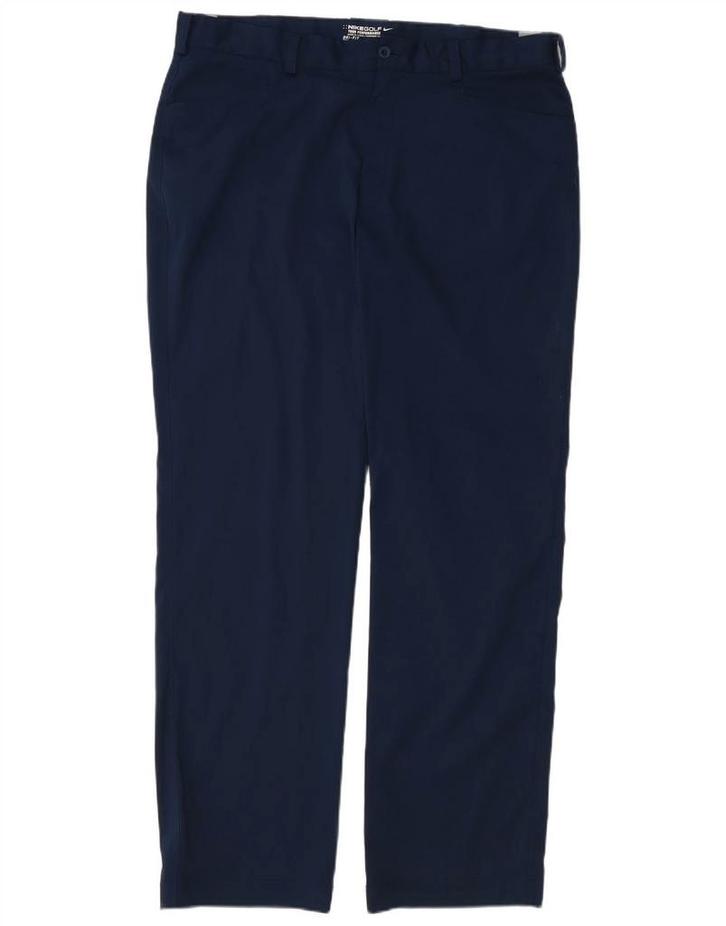 NIKE Mens Dri Fit Straight Casual Trousers W36 L32  Navy, Kleding | Heren, Broeken en Pantalons, Verzenden