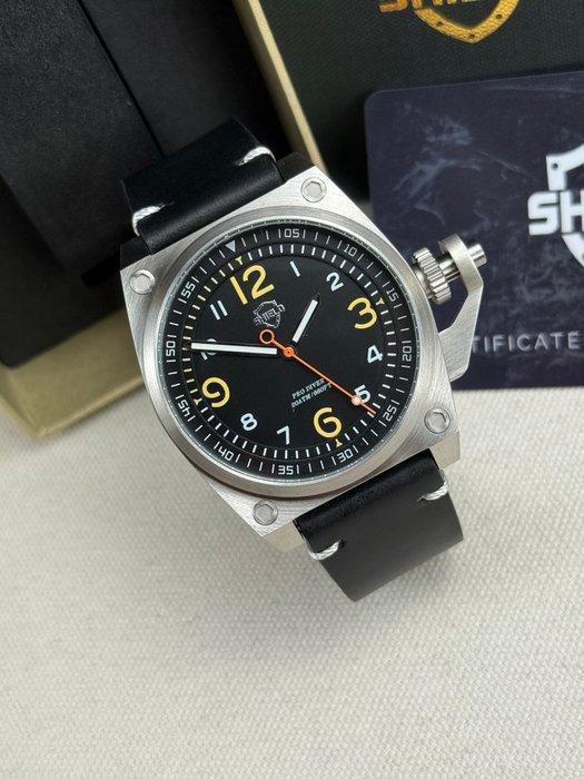 Shield - Pascal Black/Silver - Zonder Minimumprijs -, Sieraden, Tassen en Uiterlijk, Horloges | Heren