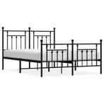 Zwart Bedframe 140x190 - Robuust - Retourdeal! Bespaar 35%, Zwart, Metaal, Nieuw, Tweepersoons