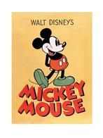 Kunstdruk Mickey Mouse Mickey 60x80cm, Huis en Inrichting, Verzenden, Nieuw