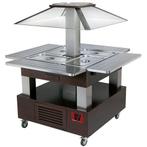 Eiland bain-marie warm buffet  4x gn 1/1-150 (weng&amp;#233;, Verzenden