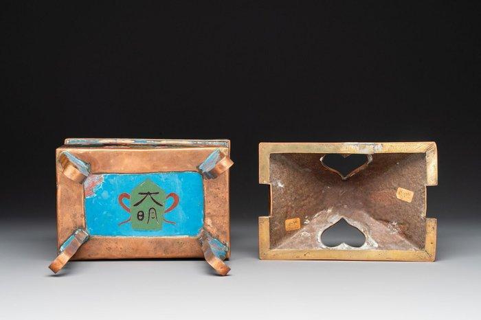 Wierookvat - Cloisonné - cloisonné Luohan wierookbrander, Antiek en Kunst, Antiek | Overige Antiek