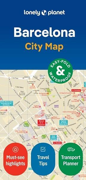 Stadsplattegrond Barcelona City Map | Lonely Planet, Boeken, Atlassen en Landkaarten, Nieuw, Verzenden