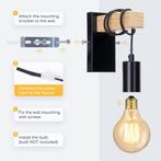 Wandlamp - E27 fitting - Hanglamp - voor binnen - Bedlamp -, Verzenden, Zo goed als nieuw