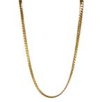 Gouden gourmet collier 46 cm 14 karaat, Verzenden, Zo goed als nieuw, Goud, Goud