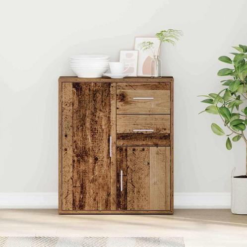 vidaXL Dressoir met lade Oud hout 60 x 31 x 70 cm Bewerkt, Huis en Inrichting, Kasten | Dressoirs, Nieuw, 50 tot 100 cm, Overige houtsoorten
