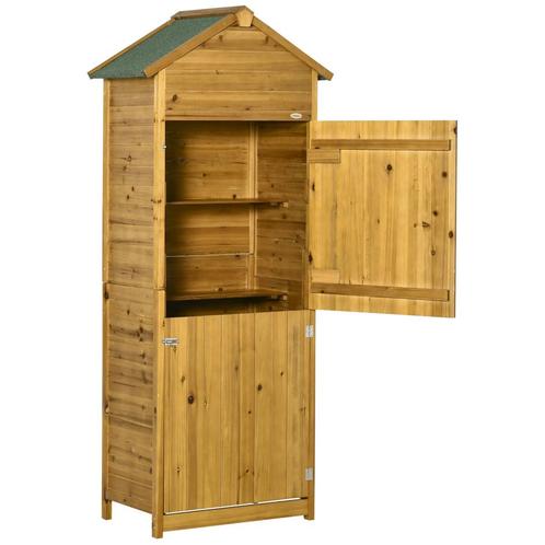 TRUUSK Tuinhuis Van Natuurhout, Gereedschapskast, Tuinkast,, Tuin en Terras, Bergingen en Tuinkasten, Nieuw, Verzenden