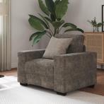 vidaXL Fauteuil 59 cm kunstleer donkergrijs, Verzenden, Nieuw, Eenpersoons, Leer