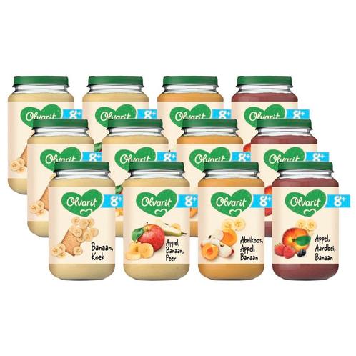 Olvarit 8+M Fruit Variatiemenu, Kinderen en Baby's, Babyvoeding en Toebehoren, Nieuw, Verzenden