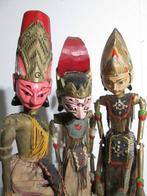 3 wayang golek poppen - Indonesië  (Zonder Minimumprijs), Antiek en Kunst