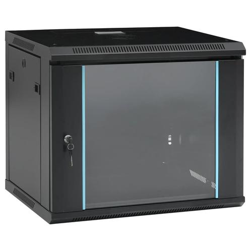 vidaXL Netwerkkast voor aan de muur 9U 19 IP20 600x450x510, Computers en Software, Overige Computers en Software, Nieuw, Verzenden