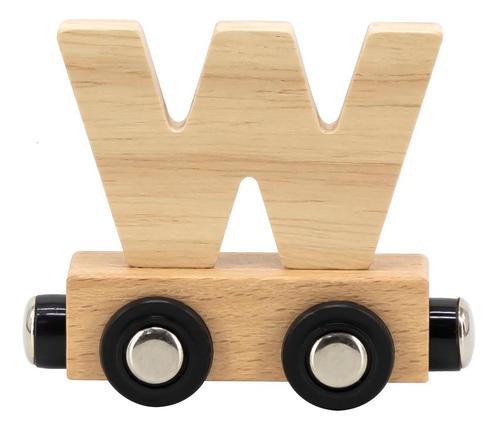 Tryco Houten Naturel Lettertrein - Letter W TR-353070, Kinderen en Baby's, Kinderkamer | Inrichting en Decoratie, Nieuw, Verzenden