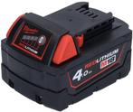 Milwaukee M18 B4 Accu 18V 4.0Ah Li-Ion M18™ - 4932430063, Verzenden, Zo goed als nieuw