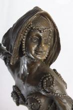 sculptuur, Danseres - 6 kg - 51 cm - Brons - Natuursteen., Antiek en Kunst