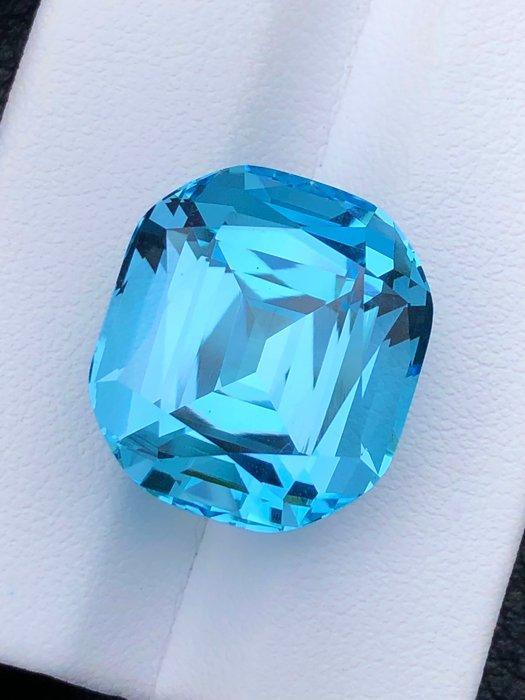 Blauw Topaas - 30.42 ct - nternational Colored Gemstone, Sieraden, Tassen en Uiterlijk, Edelstenen