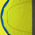 Kampeertent voor 9 personen polyester blauw en geel, Caravans en Kamperen, Kampeeraccessoires, Verzenden, Nieuw