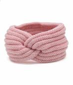 Haarband Winter Twist Knitted Licht Roze - Gebreide Haarband, Nieuw