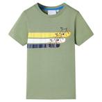 vidaXL Kindershirt met korte mouwen 140 lichtkakikleurig, Verzenden, Nieuw