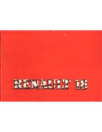 1981 RENAULT 18 INSTRUCTIEBOEKJE NEDERLANDS