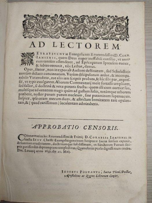 Cornelii Jansenii - Tetrateuchus, sive Commentarius in, Antiek en Kunst, Antiek | Boeken en Bijbels