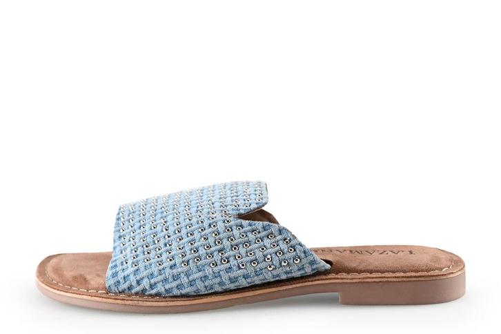 Lazamani Slippers in maat 39 Blauw | 25% korting, Kleding | Dames, Schoenen, Blauw, Zo goed als nieuw, Slippers, Verzenden
