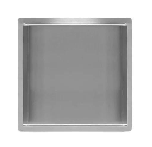 Wiesbaden Sunk inbouwnis 30 x 30 x 7 cm RVS 33.4180, Doe-het-zelf en Verbouw, Sanitair, Bad, Nieuw, Rvs, Ophalen of Verzenden