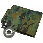 Benson Camouflage afdekzeil - verstevigde hoeken - UV-bes..., Auto diversen, Ophalen of Verzenden, Nieuw