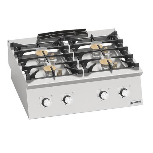 GGM Gastro | Gasfornuis - 24 kW - 4-pits | GHB872 | GHB872, Witgoed en Apparatuur, Fornuizen, Inbouw, Verzenden