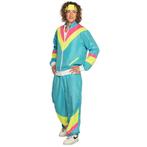 Retro Trainingspak Neon-Blauw, Kleding | Heren, Carnavalskleding en Feestkleding, Ophalen of Verzenden, Nieuw