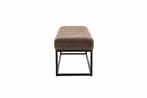 Design bank PETIT BEAUTE 110cm vintage taupe microvezel, Huis en Inrichting, Banken | Bankstellen, Ophalen of Verzenden, Nieuw