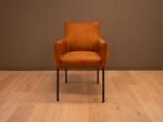 Stevige eetkamerstoel in cognac kleur met showroomkorting, Huis en Inrichting, Fauteuils, Minder dan 50 cm, Verzenden, Minder dan 75 cm