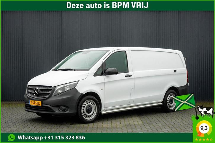Zakelijke Lease |  Mercedes-Benz Vito 116 CDI L2H1 | 164 PK, Auto's, Bestelauto's, Lease, Zwart, Automaat, Wit, Mercedes-Benz