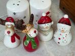 drie verschillen zout en peper stelletjes voor de kersttafel, Diversen, Kerst, Nieuw