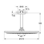 Regendoucheset Grohe Rainshower Cosmopolitan Metal 31 cm met, Ophalen of Verzenden, Nieuw