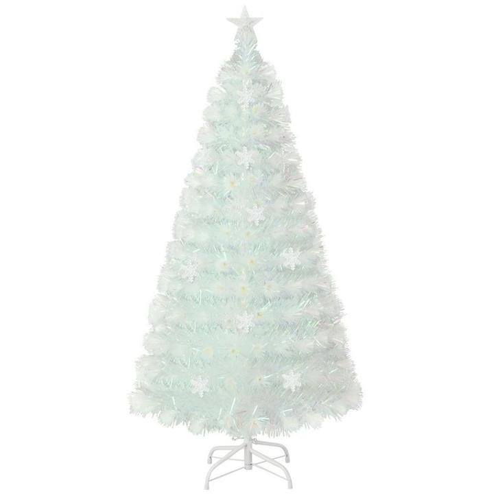 Kerstboom met verlichting - Kunstkerstboom - 150 cm - Met st, Diversen, Kerst, Zo goed als nieuw, Verzenden