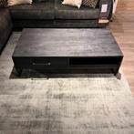 Salontafel Piastra - Mangohout in zwart - Pronto Wonen, Ophalen of Verzenden, Nieuw, 100 tot 150 cm, 50 tot 100 cm