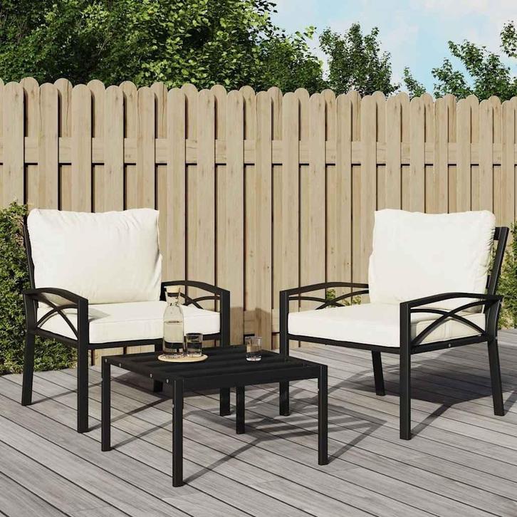 Tuinstoel Zwart | Retourdeal | 35% Korting, Tuin en Terras, Tuinstoelen, Nieuw, Metaal, Ophalen of Verzenden