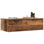 vidaXL Wandkast 68x30x20 cm bewerkt hout oud houtkleurig, Verzenden, Nieuw