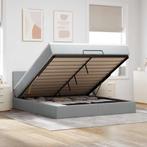 vidaXL Bed met matras 160x200 cm stof lichtgrijs, Huis en Inrichting, Verzenden, 200 cm, 160 cm, Nieuw