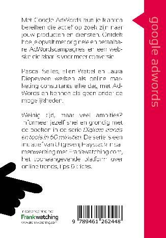 60 minuten serie   Google adwords in 60 minute 9789461262448, Boeken, Wetenschap, Zo goed als nieuw, Verzenden