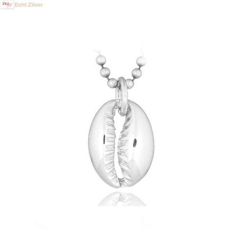 925 Zilveren kaurie schelp kettinghanger, Sieraden, Tassen en Uiterlijk, Kettinghangers, Nieuw, Verzenden