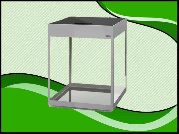 Aquael Glossy 50 cube grijs aquarium (Glossy aquarium serie), Dieren en Toebehoren, Vissen | Aquaria en Toebehoren, Nieuw, Verzenden
