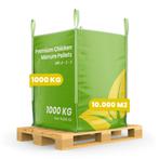 Kippenmestkorrels  (bigbag 1000 kg – Voor 10000 m2), Tuin en Terras, Aarde en Mest, Verzenden, Mest